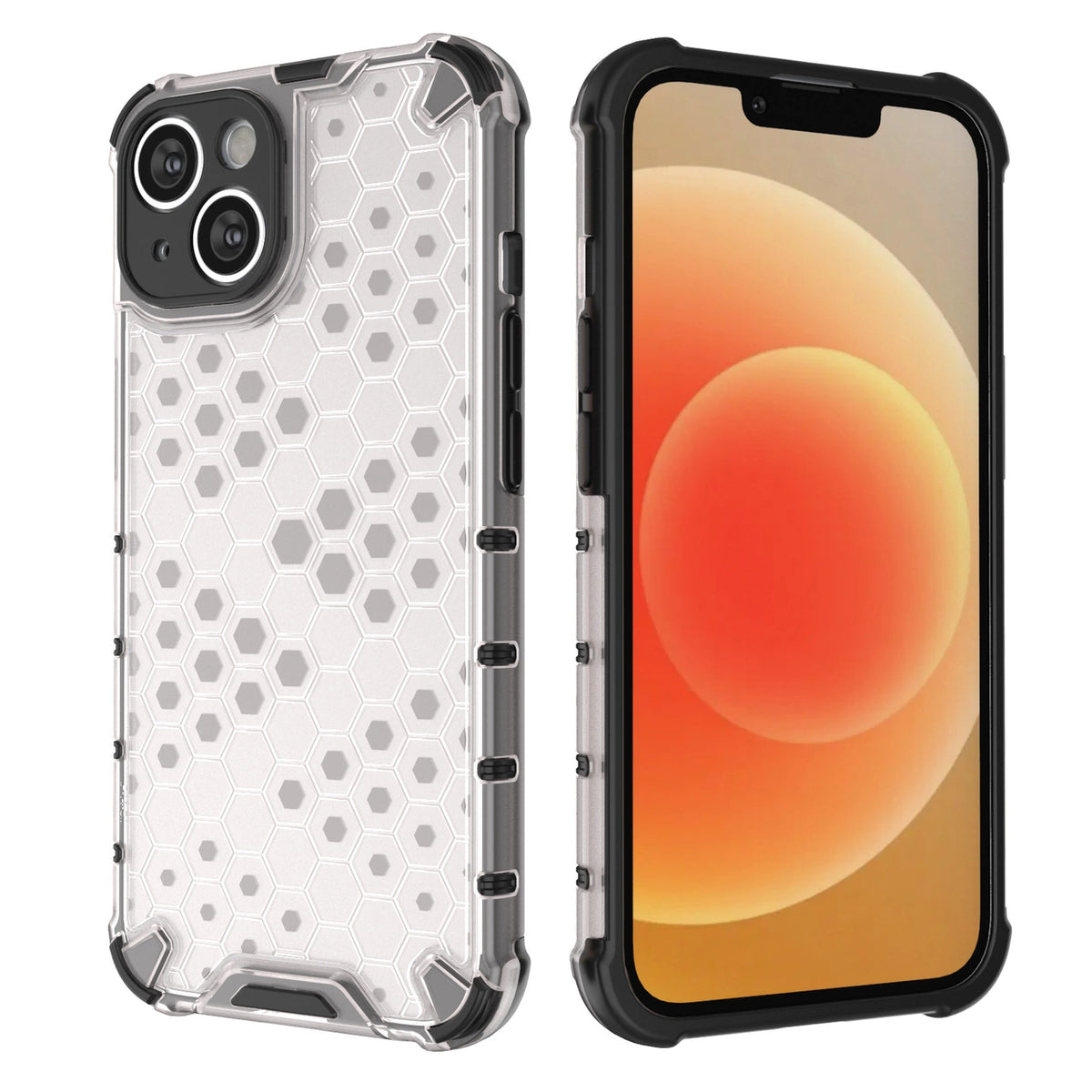 Honeycomb etui iPhone 14 pancerny hybrydowy pokrowiec niebieskie – zdjęcie 16