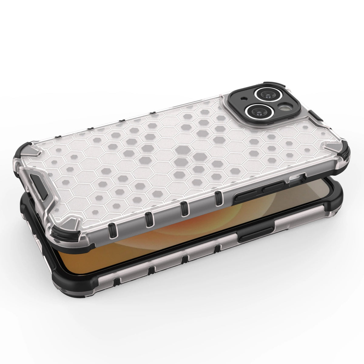 Honeycomb etui iPhone 14 pancerny hybrydowy pokrowiec niebieskie – zdjęcie 2