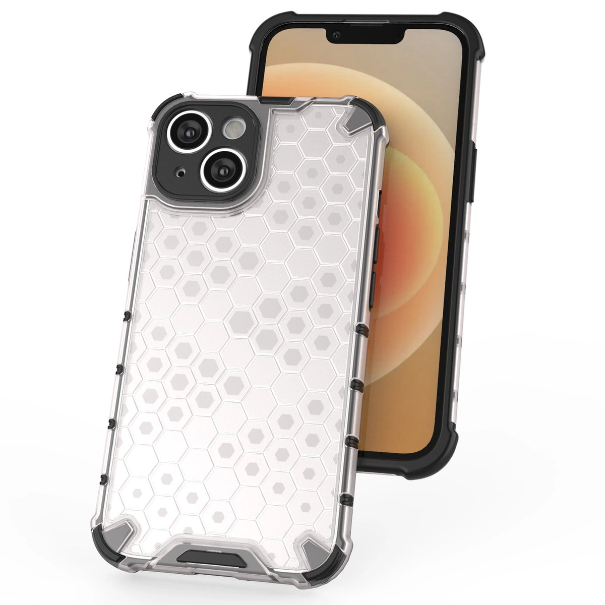Honeycomb etui iPhone 14 pancerny hybrydowy pokrowiec niebieskie – zdjęcie 6
