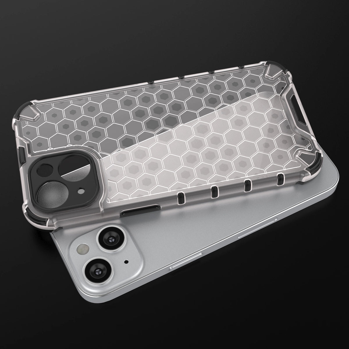 Honeycomb etui iPhone 14 pancerny hybrydowy pokrowiec niebieskie – zdjęcie 7