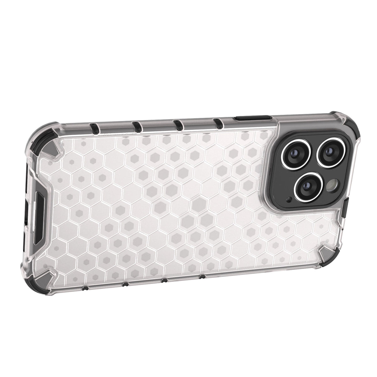 Honeycomb etui iPhone 14 Pro pancerny hybrydowy pokrowiec czarne – zdjęcie 12