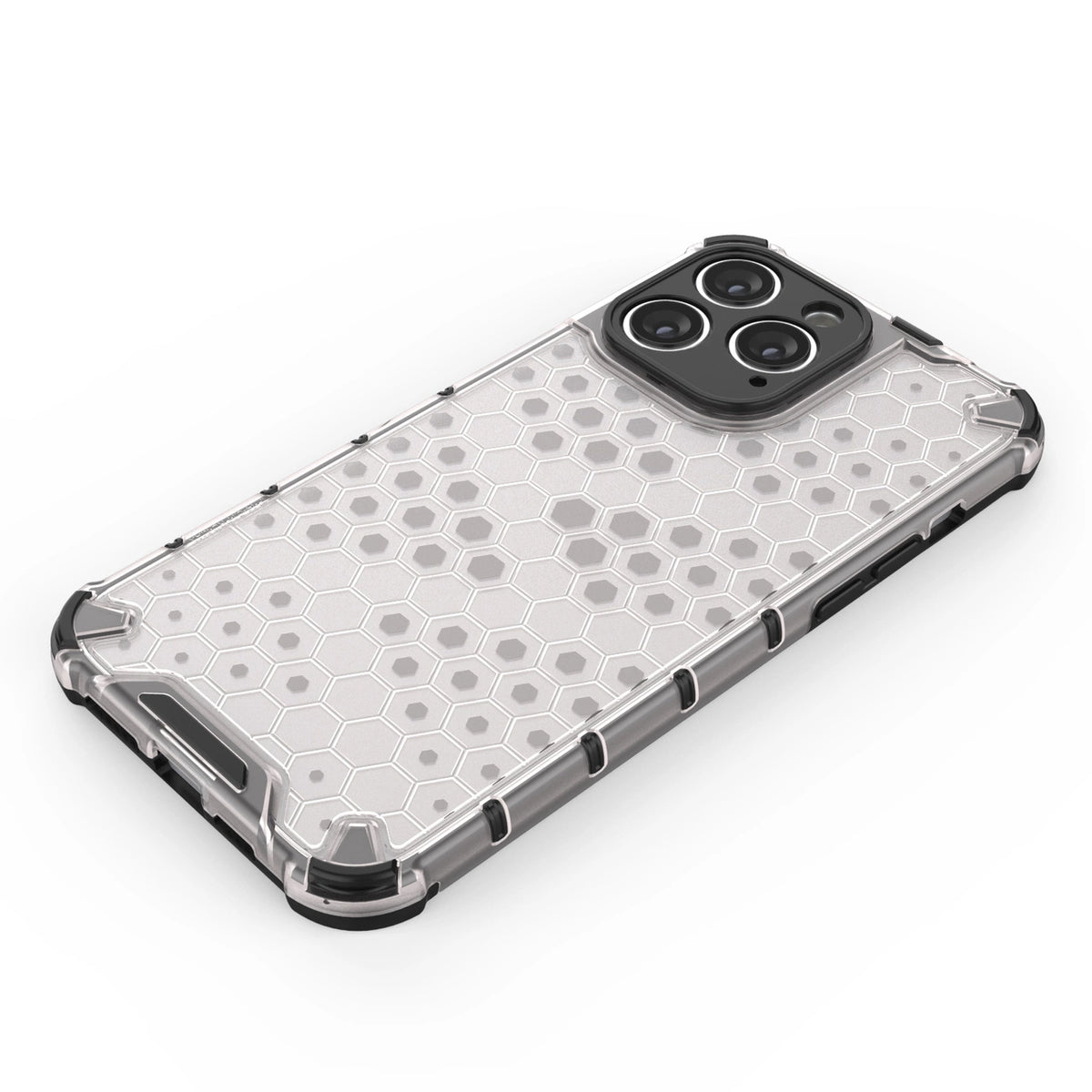 Honeycomb etui iPhone 14 Pro pancerny hybrydowy pokrowiec czarne – zdjęcie 8