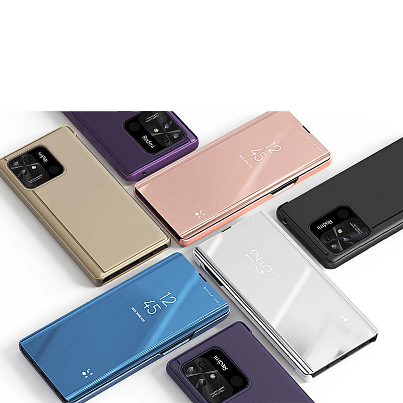 Clear View Case etui Xiaomi Redmi 10C pokrowiec z klapką czarne – zdjęcie 5