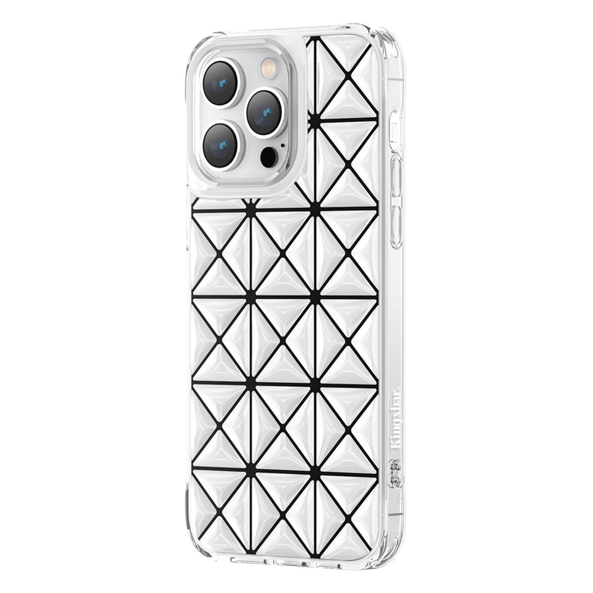 Kingxbar Miya Series etui iPhone 14 Pro pokrowiec na tył plecki białe