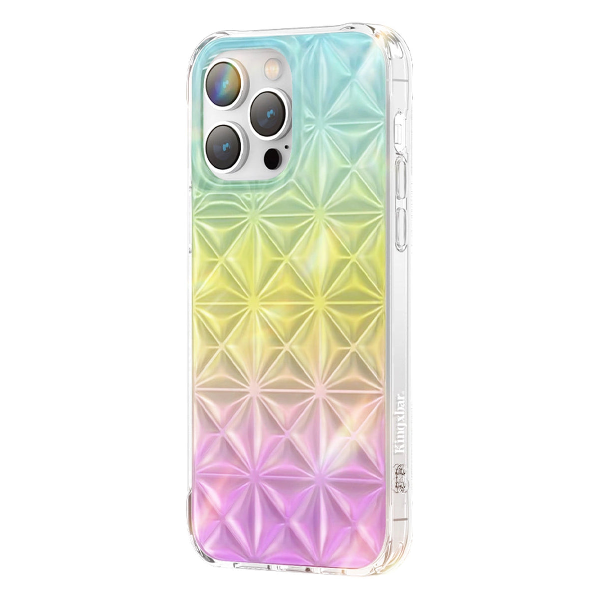 Kingxbar Miya Series etui iPhone 14 Plus pokrowiec na tył plecki tęczowe