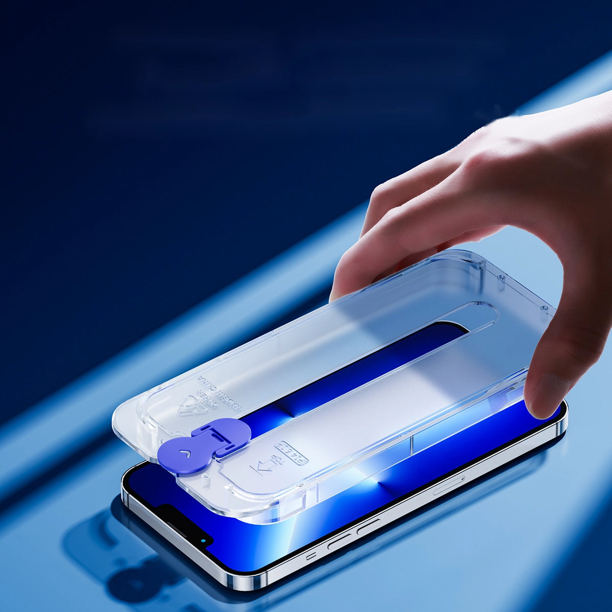 Joyroom Knight szkło do iPhone 14 Plus z zestawem montażowym przezroczysty – zdjęcie 6