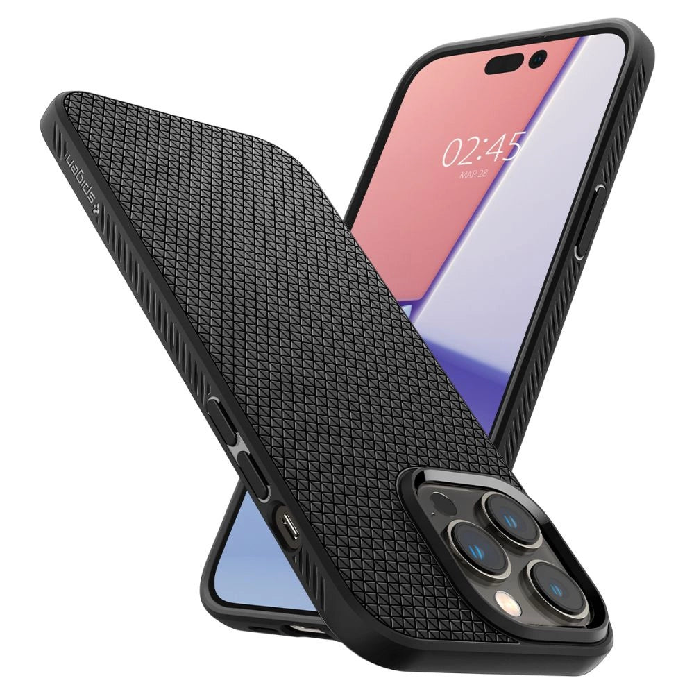 Etui Spigen Liquid Air na iPhone 14 Pro - czarny mat – zdjęcie 16