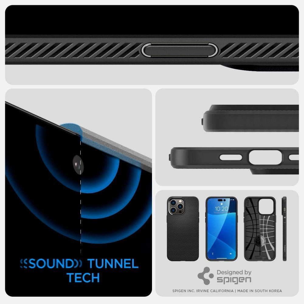 Etui Spigen Liquid Air na iPhone 14 Pro - czarny mat – zdjęcie 13