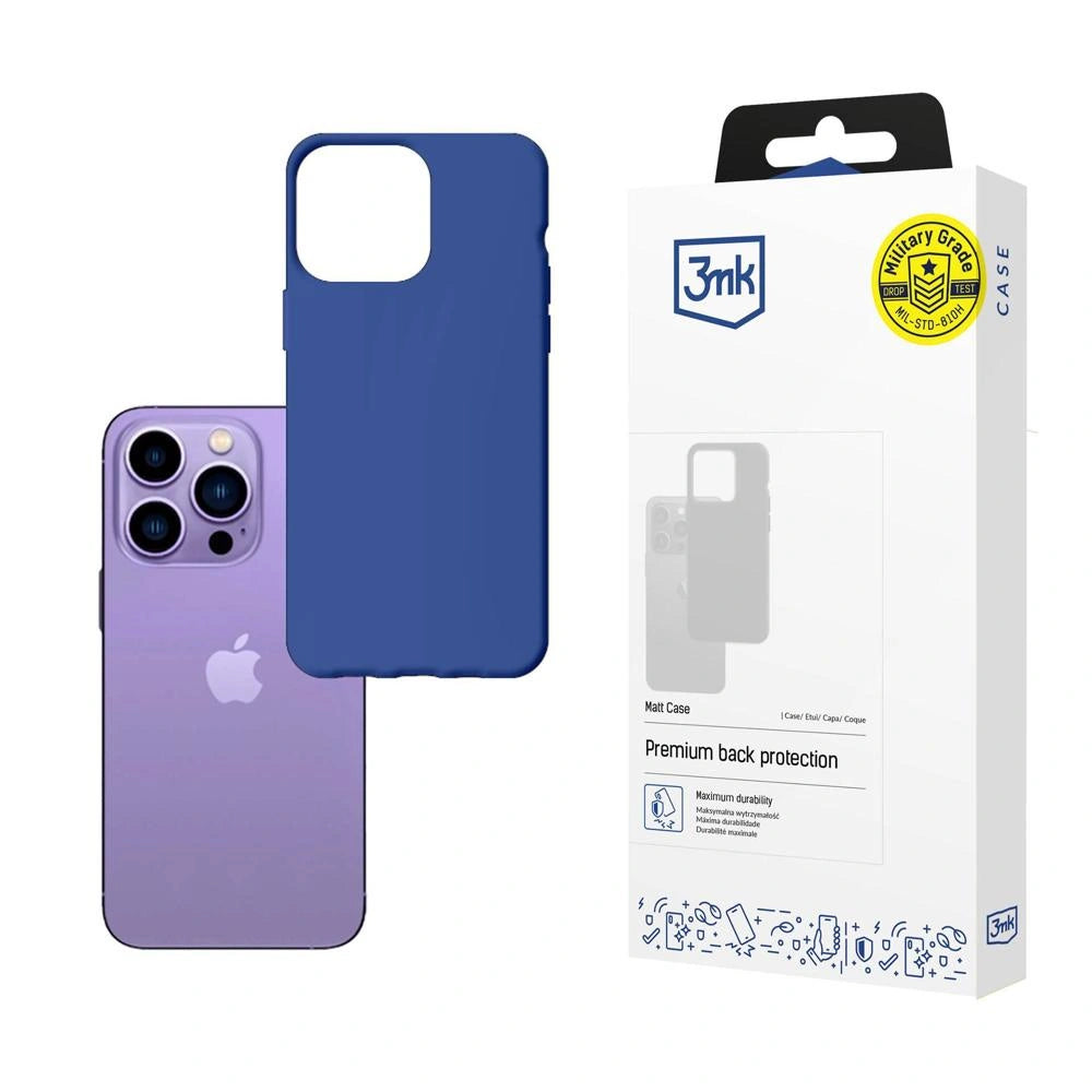 Etui 3mk Matt Case na iPhone 14 Pro - niebieskie