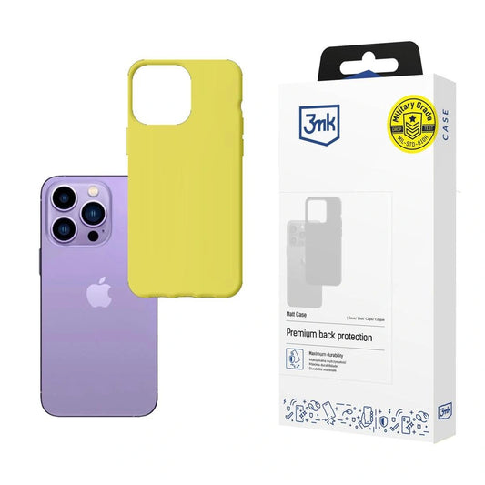 Etui 3mk Matt Case na iPhone 14 Pro - żółte