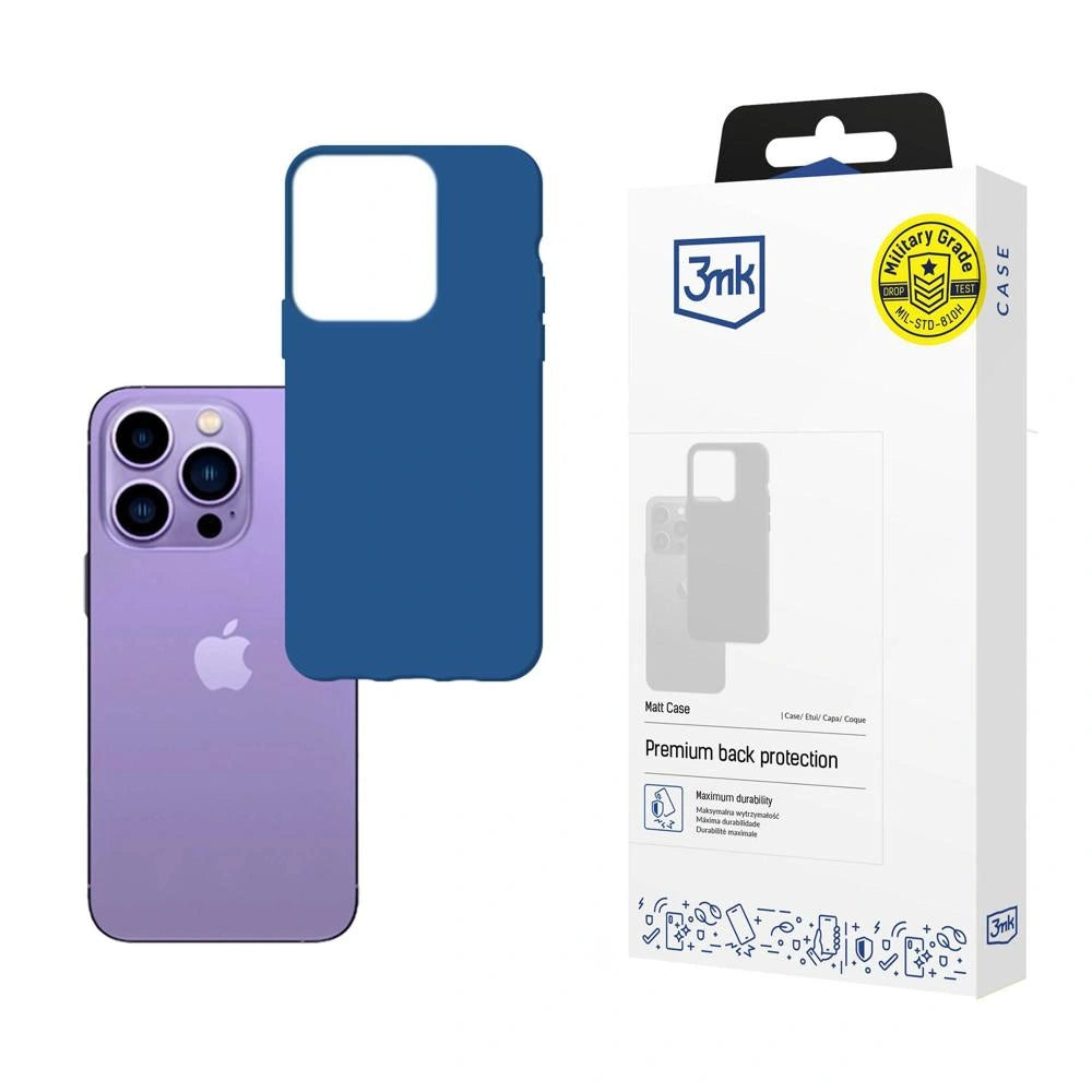Etui 3mk Matt Case na iPhone 14 Pro Max - niebieskie