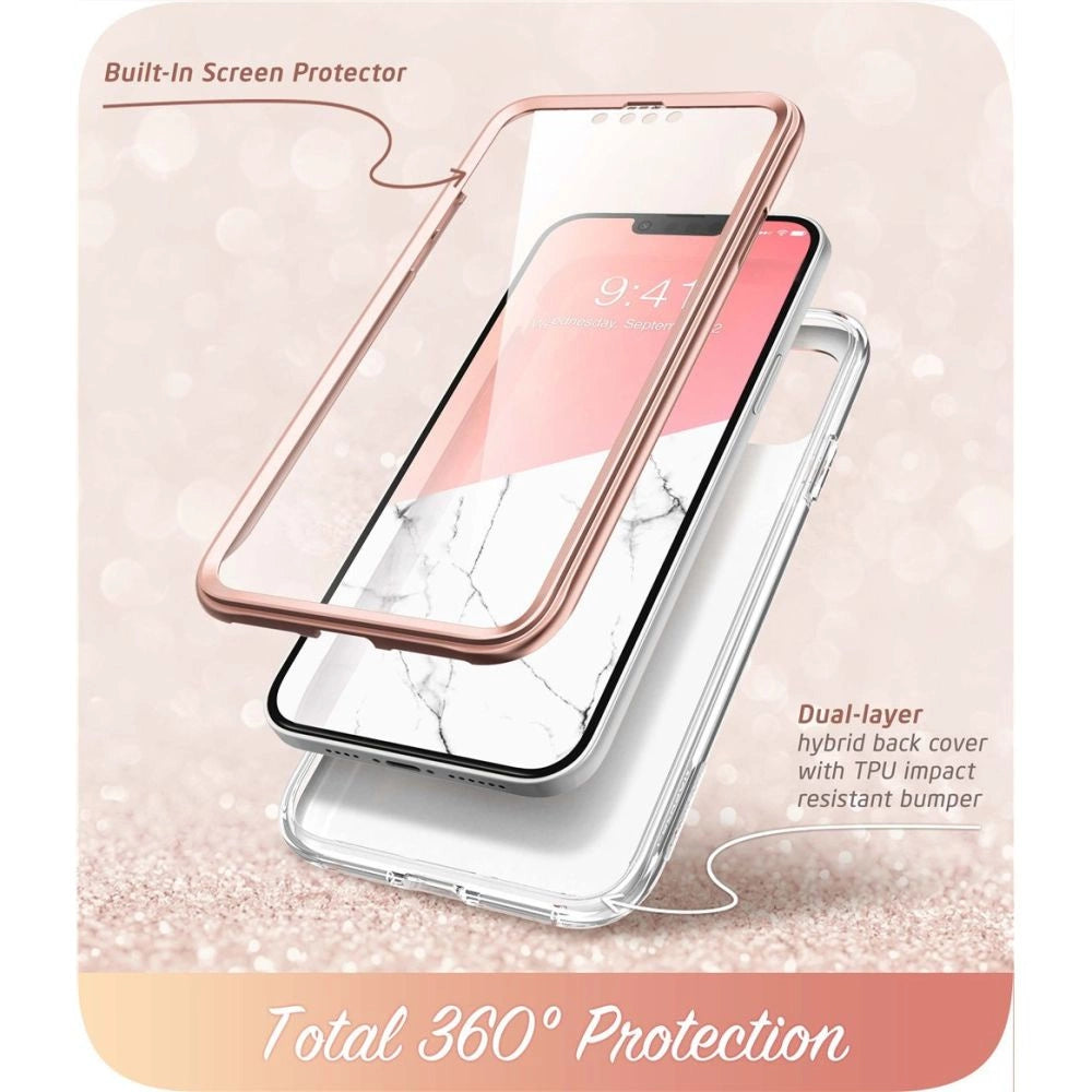 Etui Supcase Cosmo na iPhone 14 Plus - różowy marmur – zdjęcie 3