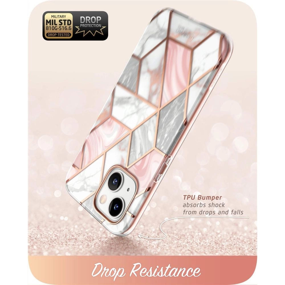 Etui Supcase Cosmo na iPhone 14 Plus - różowy marmur – zdjęcie 4