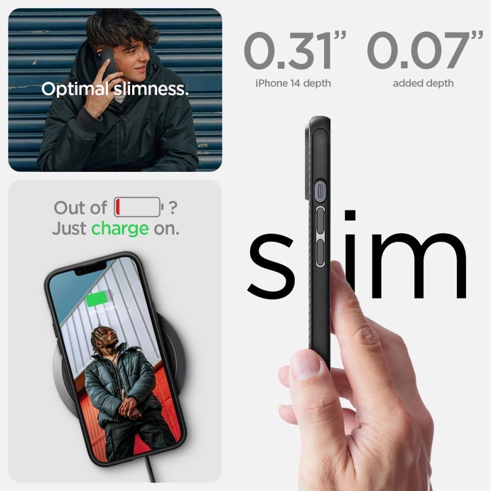 Etui Spigen Mag Armor na iPhone 14 Plus - czarny mat – zdjęcie 10