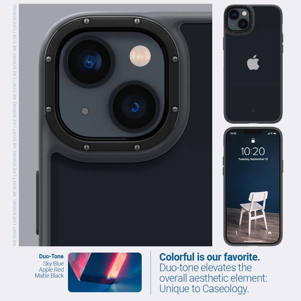 Etui Caseology Skyfall na iPhone 14 Plus - czarny mat – zdjęcie 6