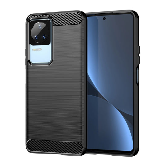 Carbon Case etui Xiaomi Poco F4 5G elastyczny silikonowy karbonowy