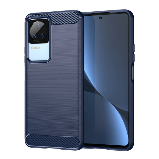 Carbon Case etui Xiaomi Poco F4 5G elastyczny silikonowy karbonowy
