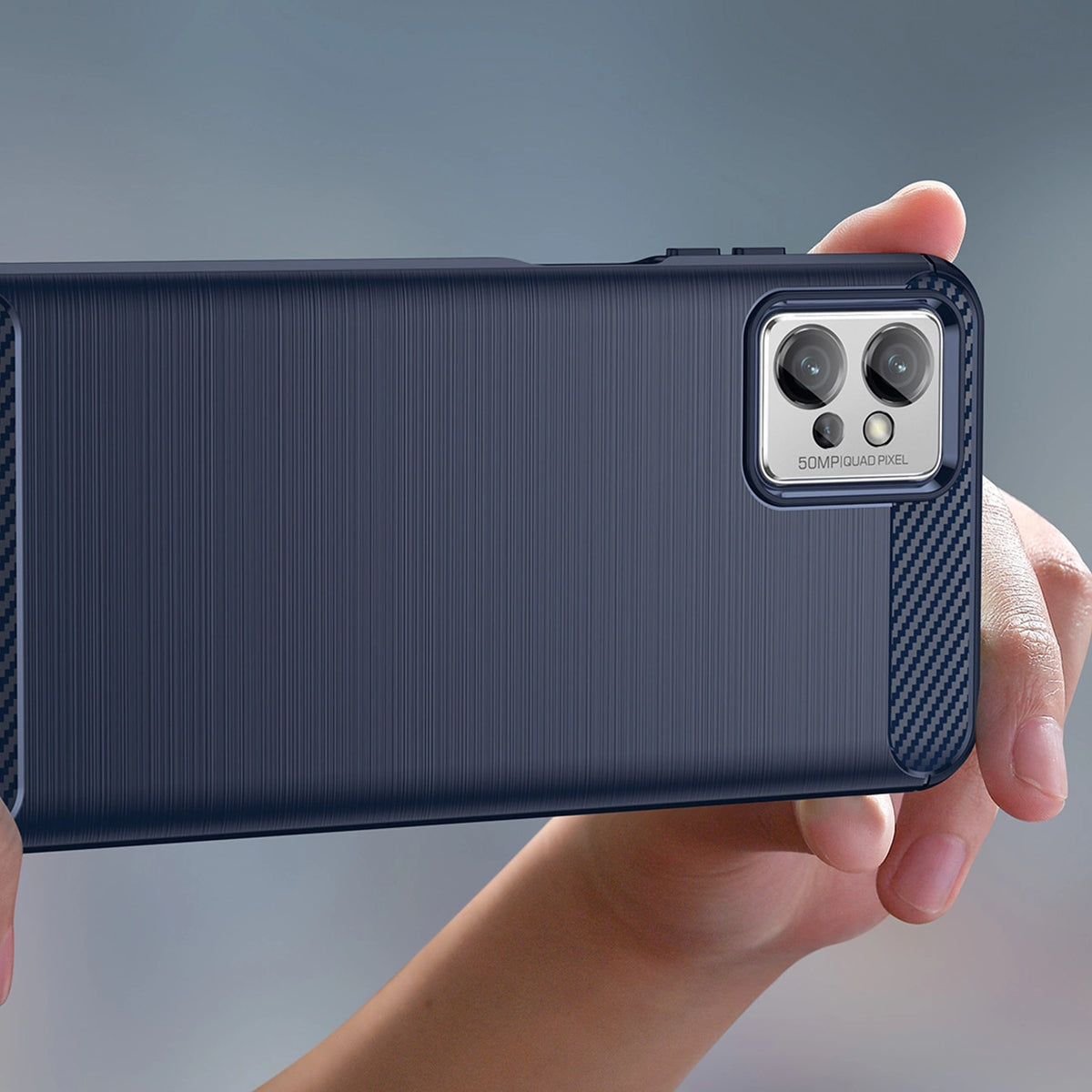 Carbon Case etui Realme Narzo 50 5G elastyczny silikonowy karbonowy – zdjęcie 5