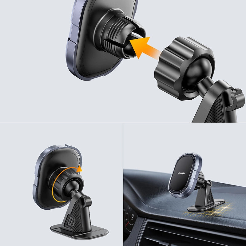 Joyroom uchwyt magnetyczny do na deskę rozdzielczą szary (JR-ZS311) – zdjęcie 8