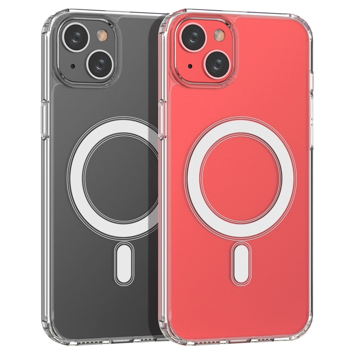 Etui magnetyczne do iPhone 14 Plus ze srebrnym ringiem - przezroczyste – zdjęcie 8