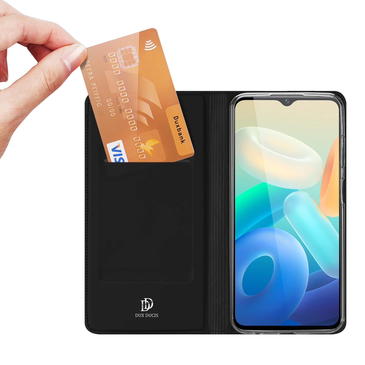 Dux Ducis Skin Pro etui Vivo Y16 / Y02s portfel kabura pokrowiec z klapką – zdjęcie 2