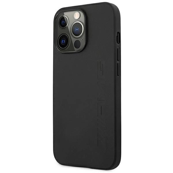 Etui AMG Leather Hot Stamped na iPhone 14 Pro Max - czarne – zdjęcie 2