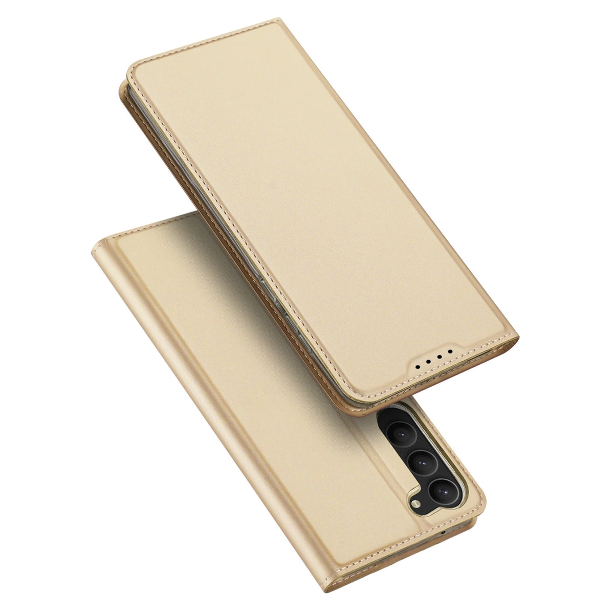Dux Ducis Skin Pro etui Samsung Galaxy S23+ na kartę podstawka złote