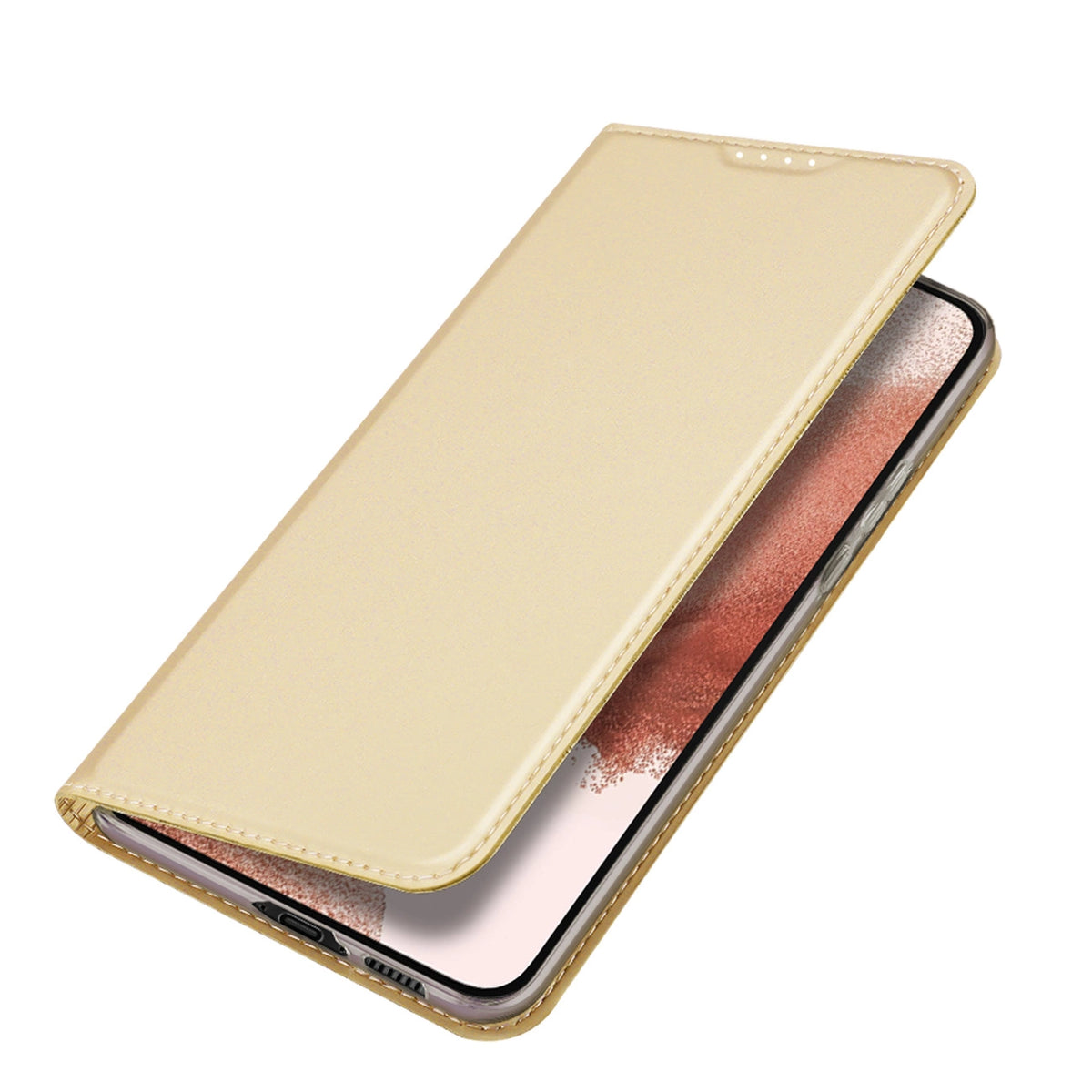 Dux Ducis Skin Pro etui Samsung Galaxy S23+ na kartę podstawka złote – zdjęcie 4