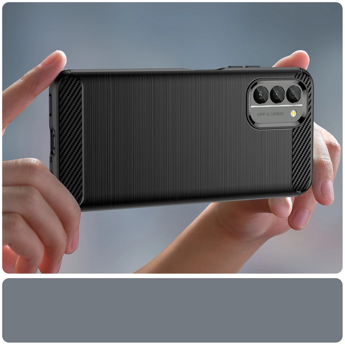 Carbon Case etui Nokia G400 elastyczny silikonowy karbonowy pokrowiec – zdjęcie 6