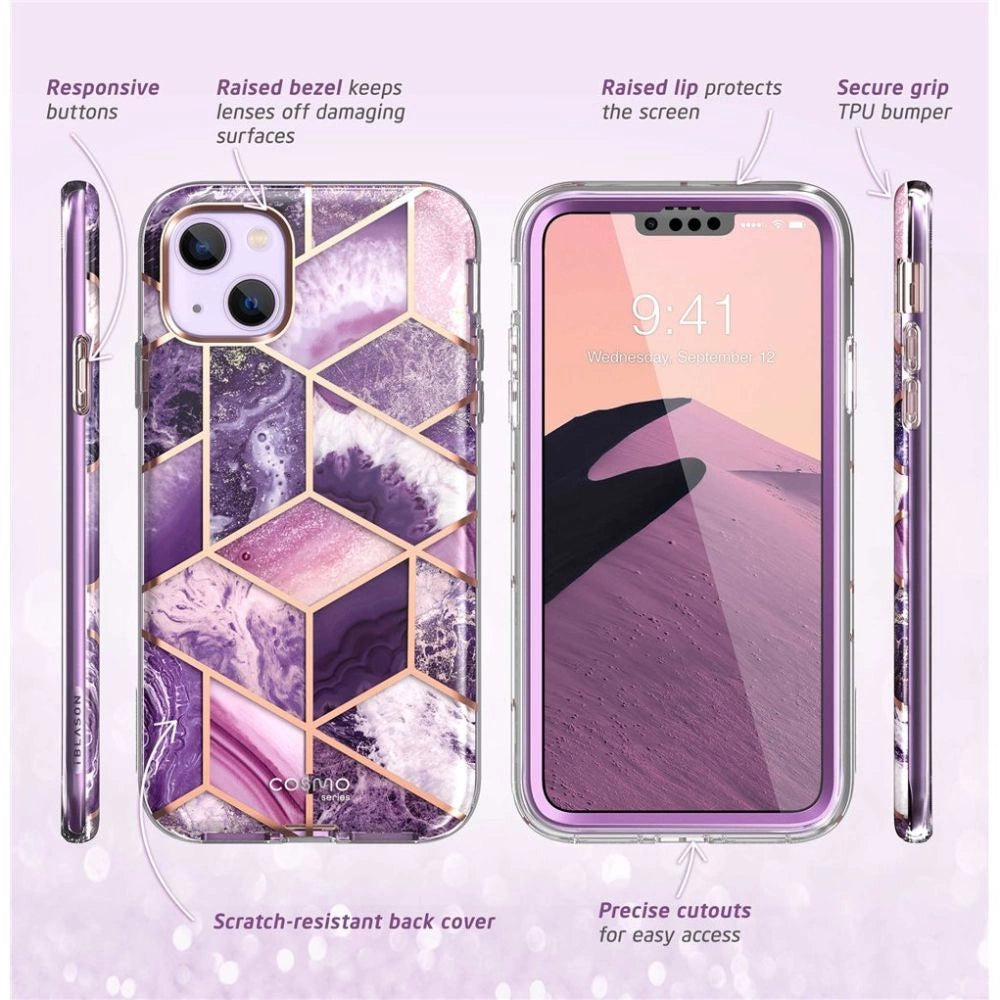 Etui Supcase Cosmo na iPhone 14 Plus - różowy marmur – zdjęcie 8