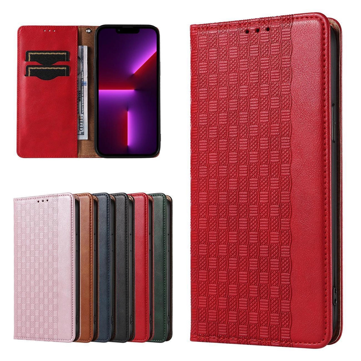 Magnet Strap Case etui Samsung Galaxy S23+ pokrowiec z klapką portfel mini – zdjęcie 2