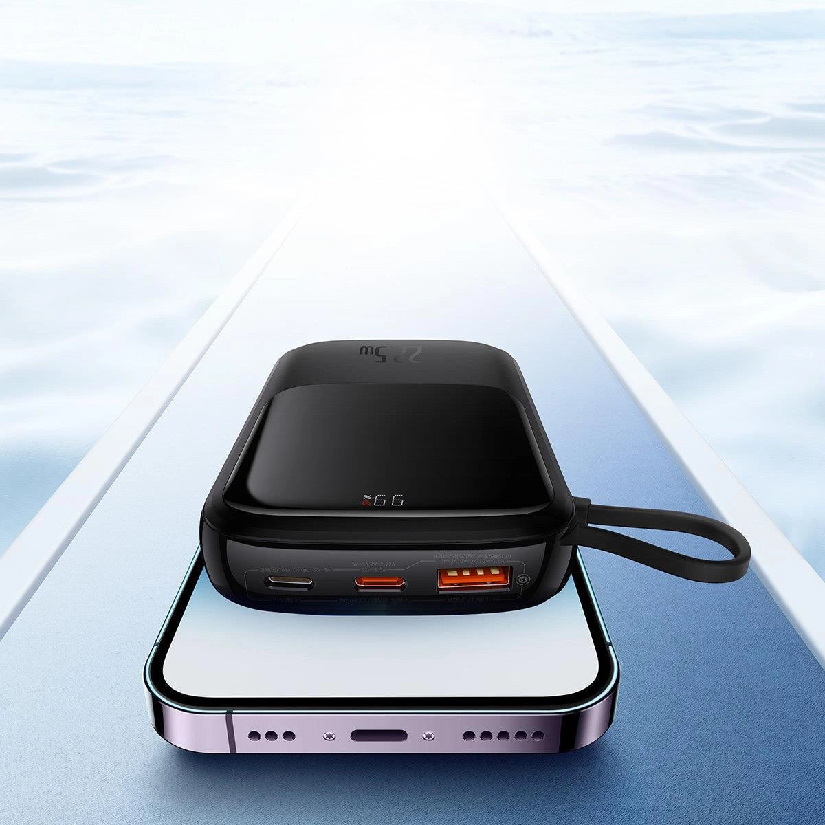 Baseus Qpow Digital Display powerbank z szybkim ładowaniem 10000mAh 22,5W – zdjęcie 10
