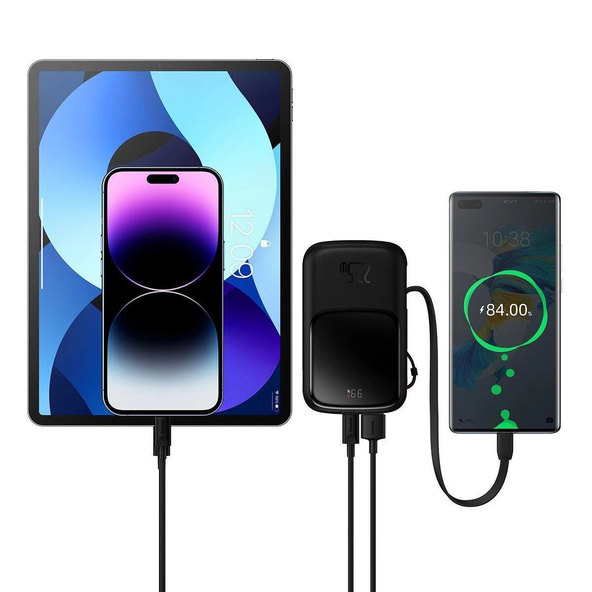 Baseus Qpow Digital Display powerbank z szybkim ładowaniem 10000mAh 22,5W – zdjęcie 11