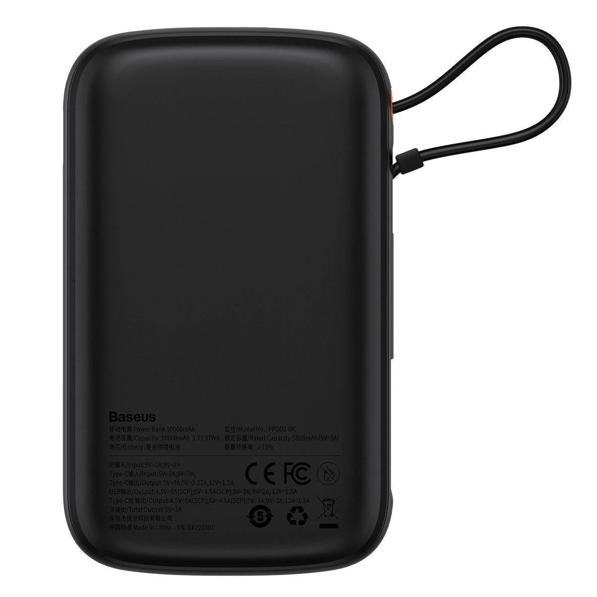 Baseus Qpow Digital Display powerbank z szybkim ładowaniem 10000mAh 22,5W – zdjęcie 3