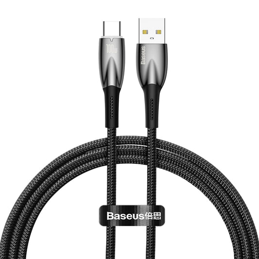 Baseus Glimmer do szybkiego ładowania USB-A - USB-C 100W 480Mb/s 1m czarny