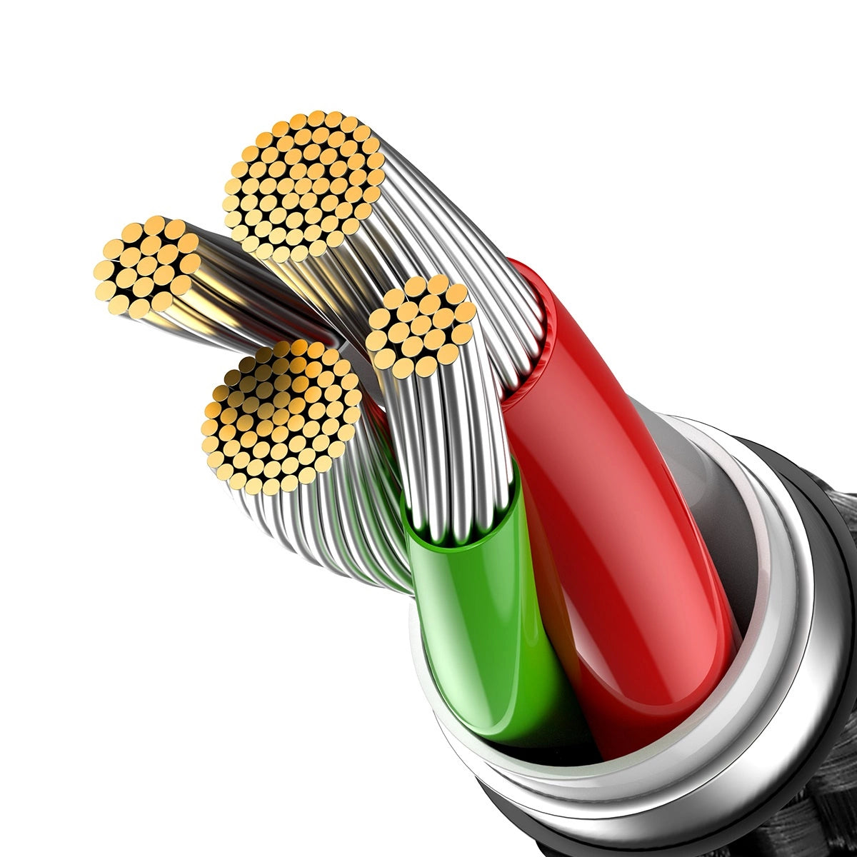 Baseus Glimmer Series kabel USB-A - Lightning 480Mb/s 2.4A 2m czarny – zdjęcie 2