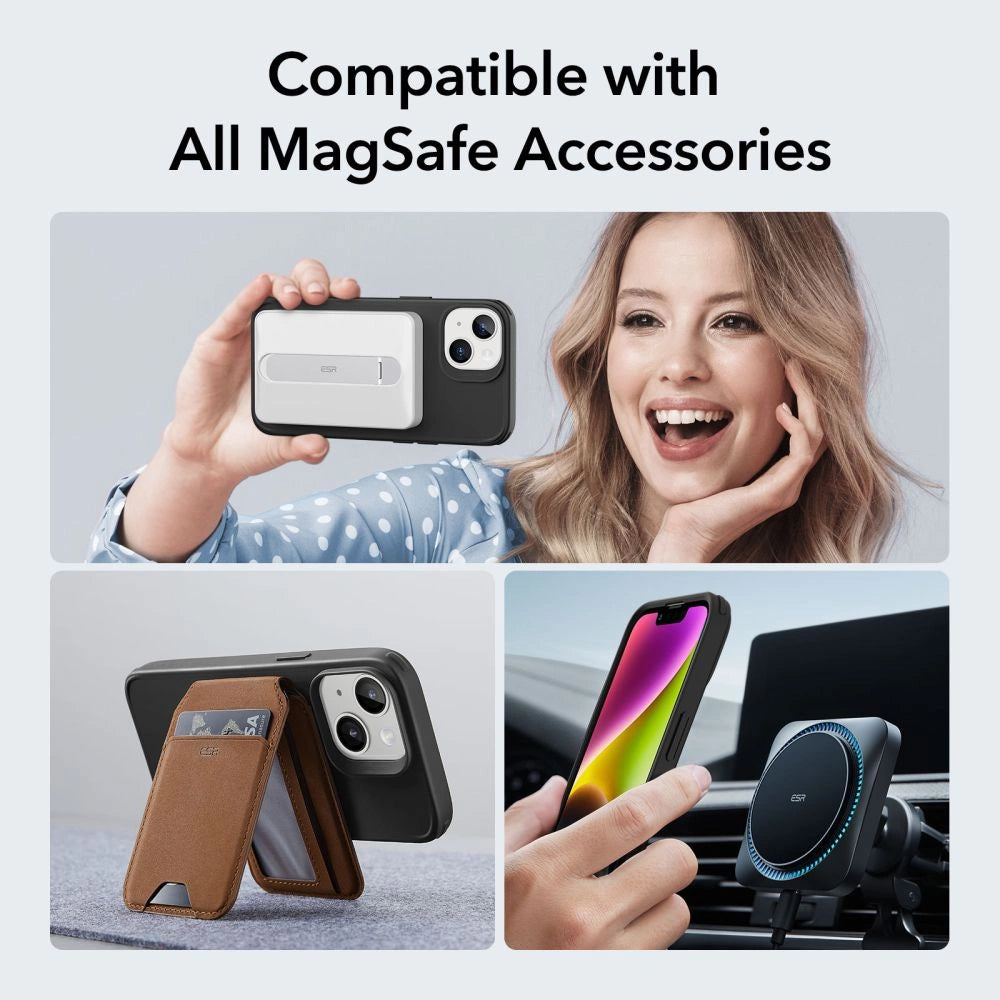 Etui ESR Classic Hybrid Halolock MagSafe na iPhone 14 Plus - czarne – zdjęcie 2