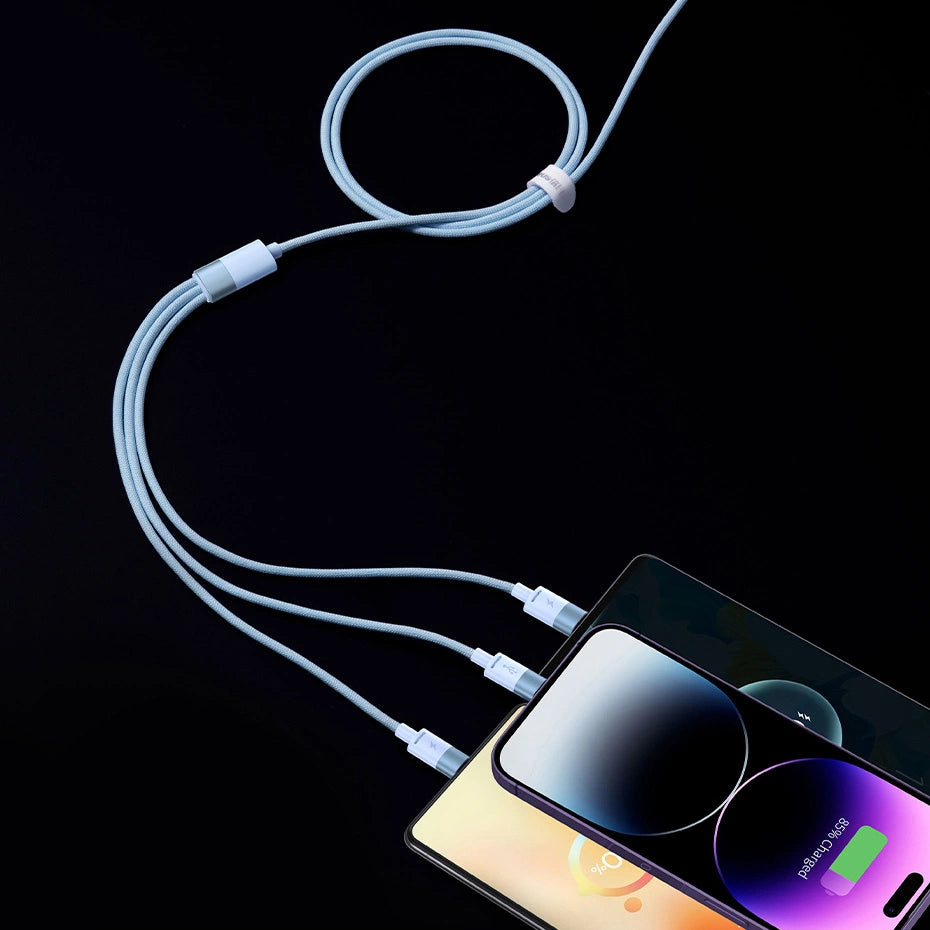 Kabel 3w1 USB - micro USB / Lightning / USB C 3.5A 1.2m Baseus - czarny