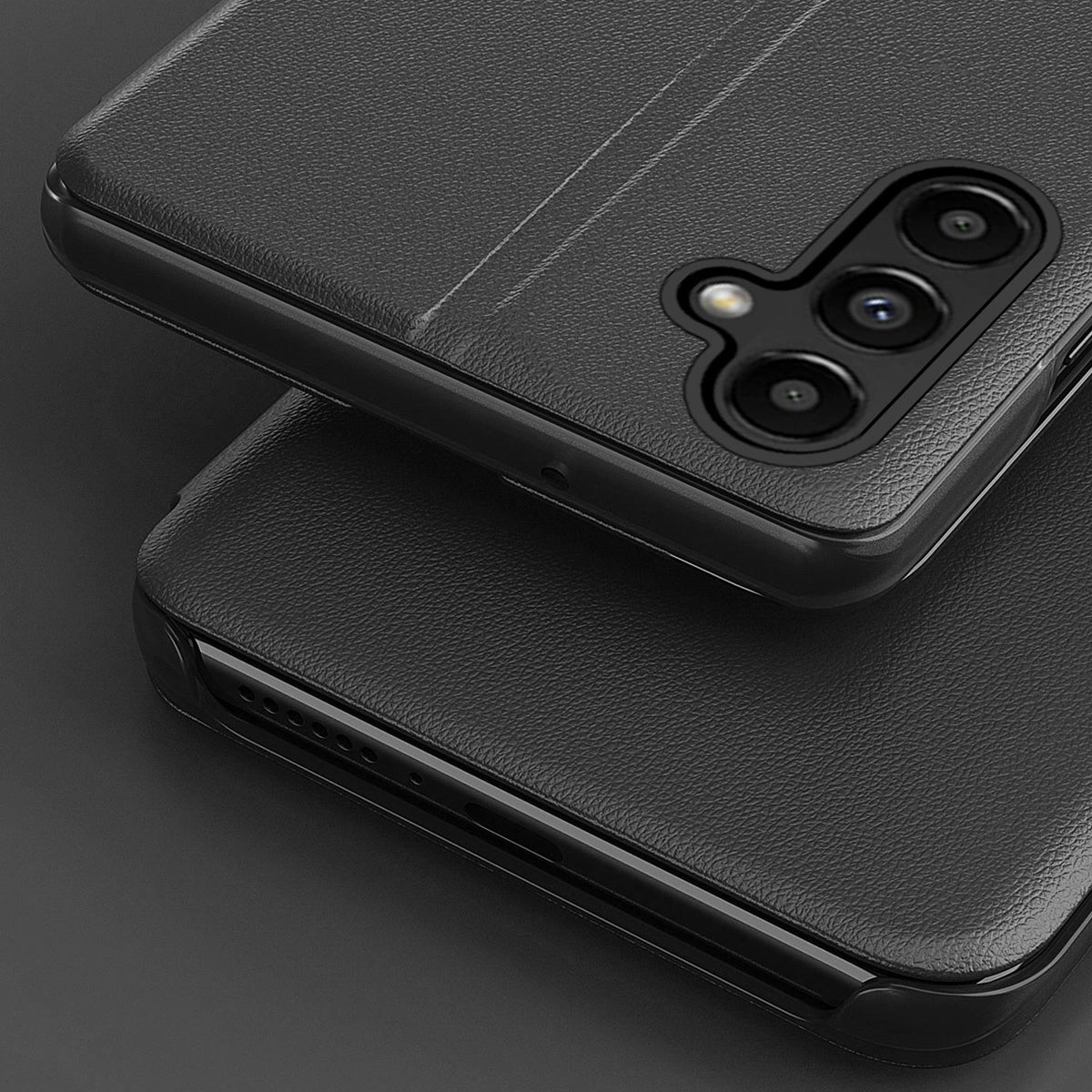 Eco Leather View Case do Samsung Galaxy S23+ z klapką podstawka czerwone – zdjęcie 3