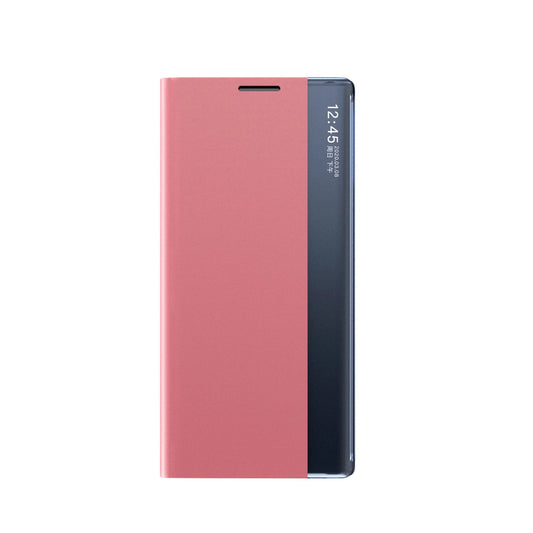 New Sleep Case do Samsung Galaxy S23+ pokrowiec z klapką podstawka różowe