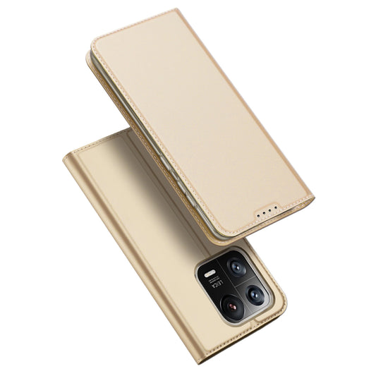 Dux Ducis Skin Pro etui Xiaomi 13 Pro pokrowiec z na kartę podstawka złote