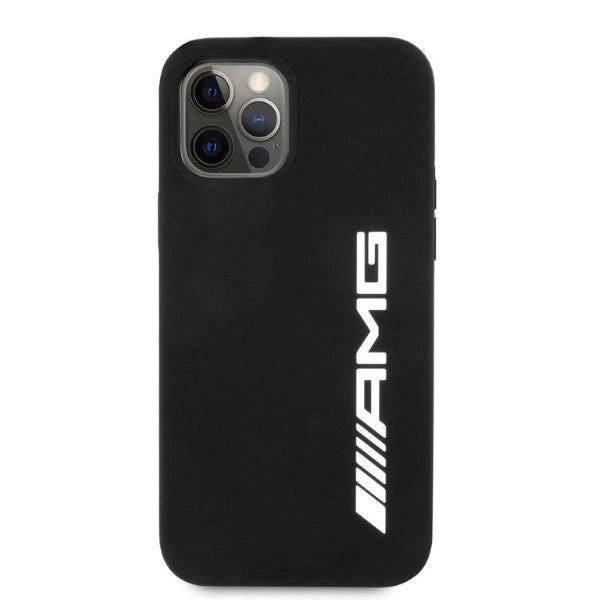 Etui AMG Silicone Big Logo na iPhone 12 Pro Max - czarne – zdjęcie 3