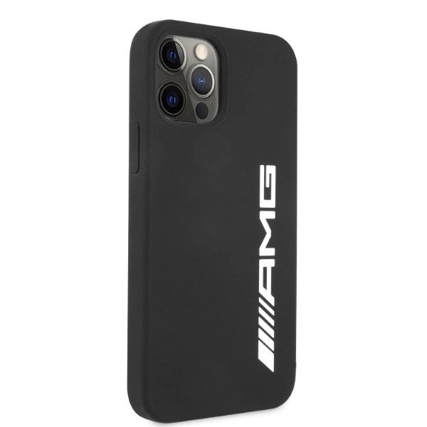 Etui AMG Silicone Big Logo na iPhone 12 Pro Max - czarne – zdjęcie 4