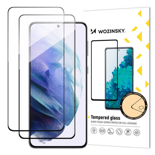 Wozinsky 2x Full Glue Tempered Glass szkło na cały ekran z czarną ramką