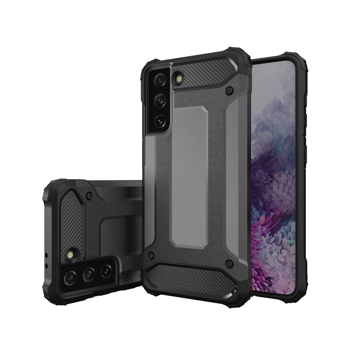 Hybrid Armor do Samsung Galaxy S23+ pancerny hybrydowy pokrowiec czarne – zdjęcie 2