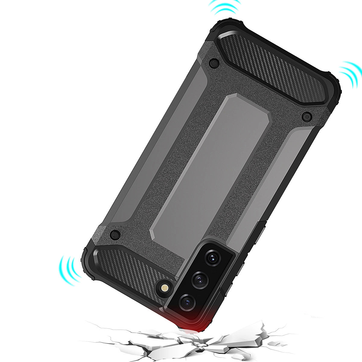 Hybrid Armor do Samsung Galaxy S23+ pancerny hybrydowy pokrowiec czarne – zdjęcie 8