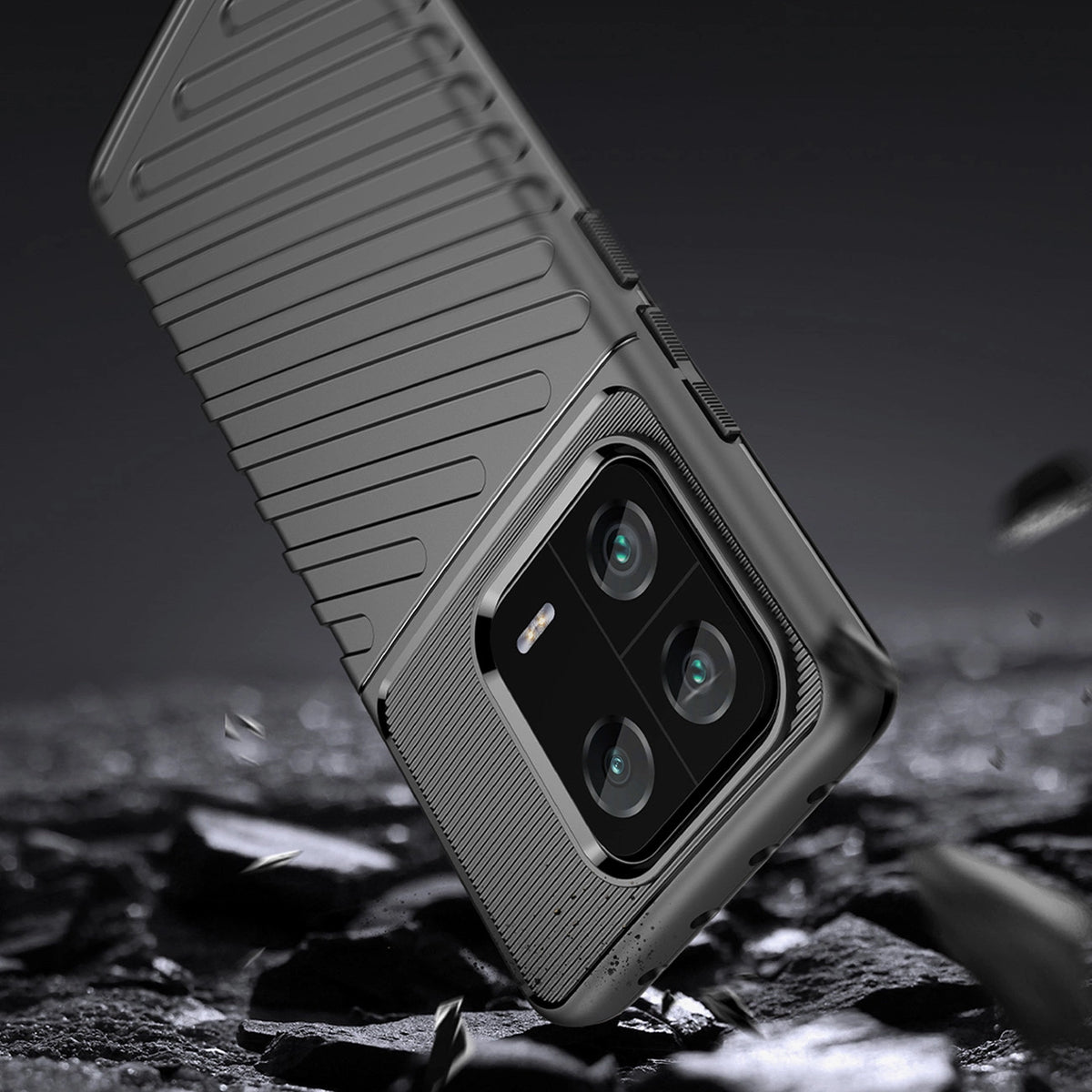Thunder Case etui do Xiaomi 13 Pro silikonowy pancerny pokrowiec czarne – zdjęcie 3