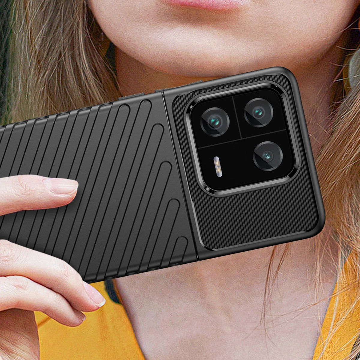 Thunder Case etui do Xiaomi 13 Pro silikonowy pancerny pokrowiec czarne – zdjęcie 5