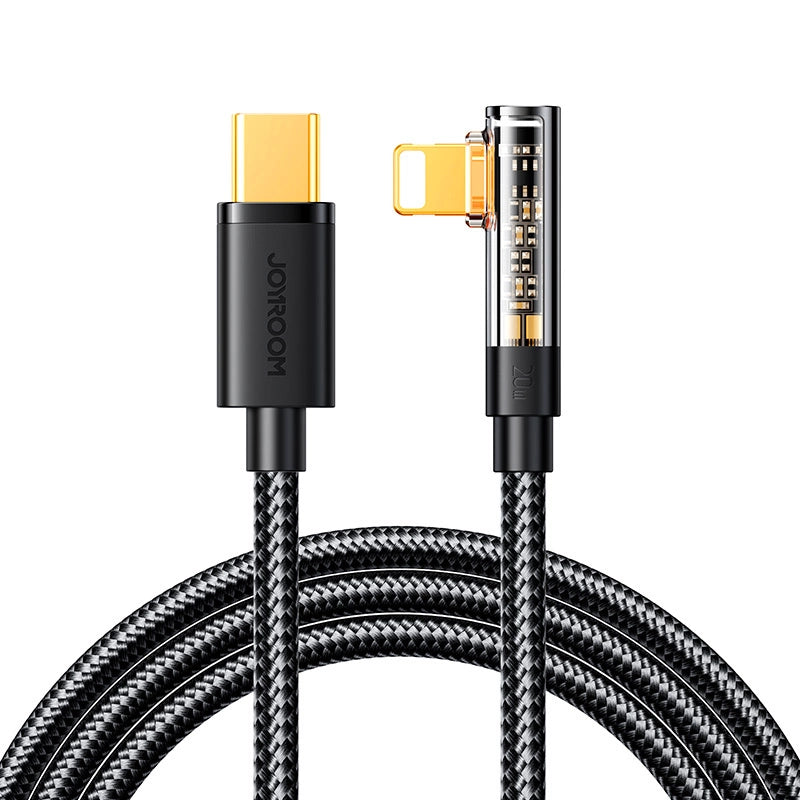 Kabel Joyroom Gaming Cable S-CL020A6 Lightning (kątowy) / USB-C - czarny – zdjęcie 12