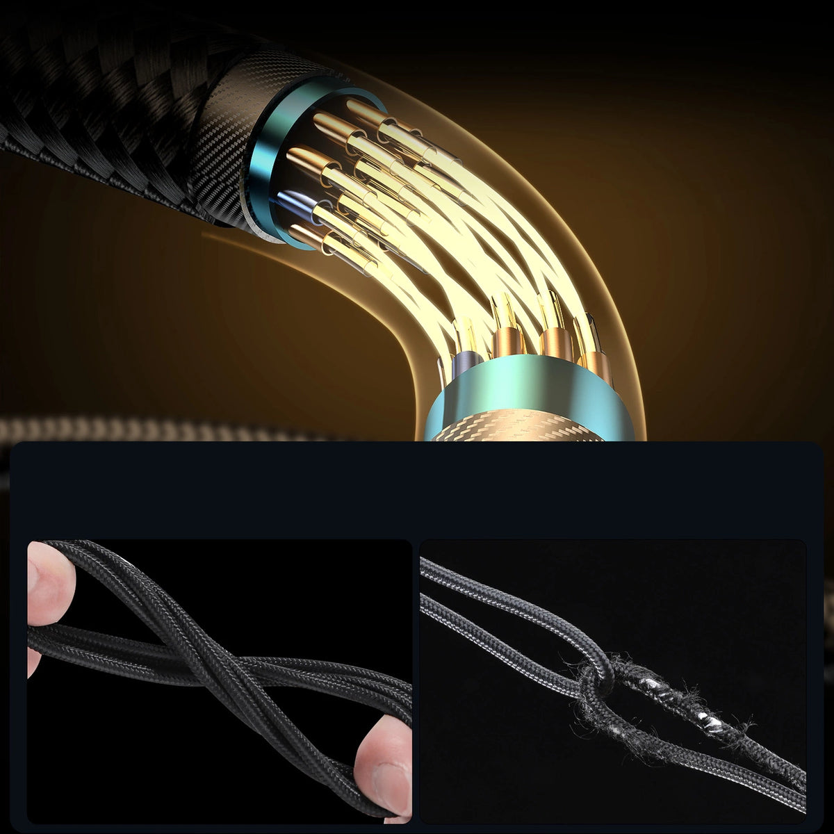 Kabel Joyroom Gaming Cable S-CL020A6 Lightning (kątowy) / USB-C - czarny – zdjęcie 9